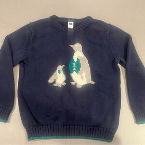 Janie and Jack Blue Knit Sweater